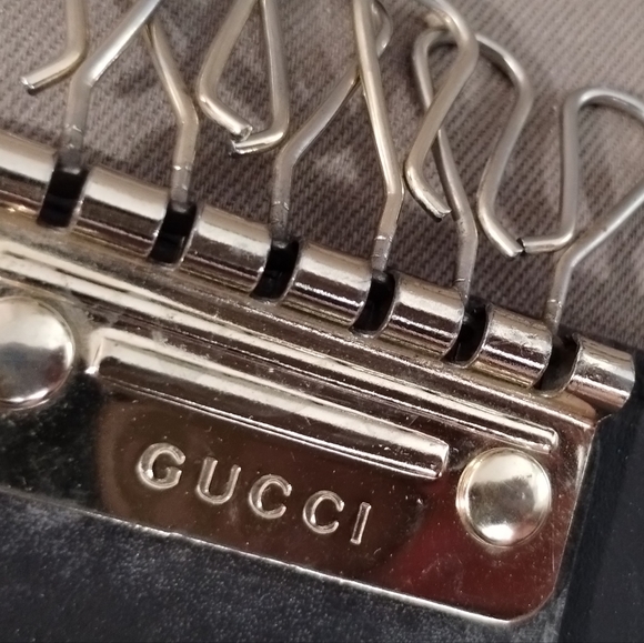 GUCCI KEY HOLDER CARD HOLDER SMALL WALLET ~ AUTHENTIC ~ UNISEX - Picture 11 of 13